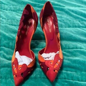 sergio rossi red hot heels